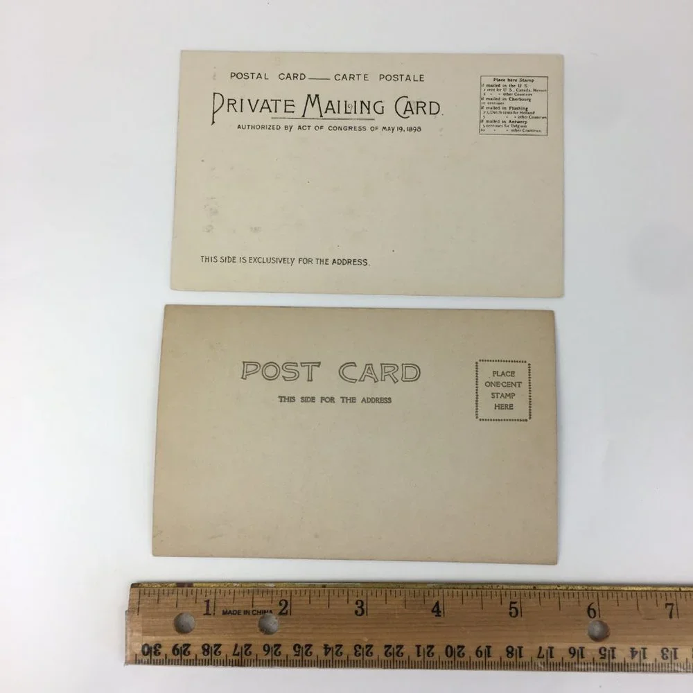 22 Vintage Random Black and White Sepia Postcards Unused‎ Upcycle Scrapbook READ